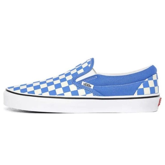 Vans Classic Slip On Checkerboard Nebulas Blue Size 5.5 Mens & 7 Women’s - Picture 2 of 5